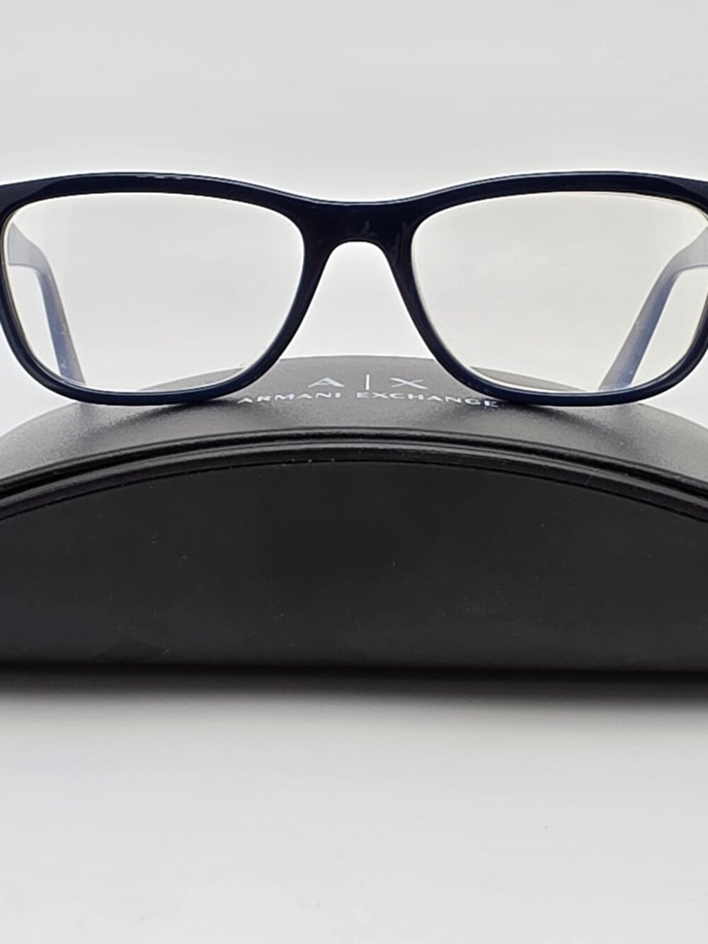Armani Exchange AX3068 8302 Blue Glitter Eyeglasses Frame w/ Case Brazil 52mm